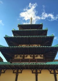 Low angle view of building against sky