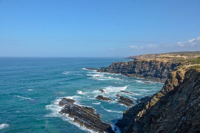 Scenic view of sea against sky