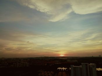 Cityscape at sunset