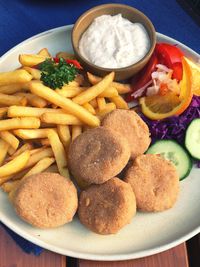 Close-up of food on plate