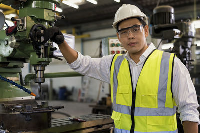 Portrait of man working