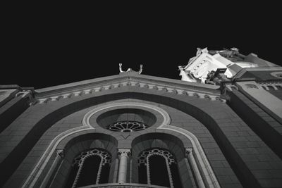 Low angle view of church against sky