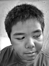 Close-up portrait of boy