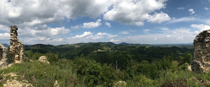 Scenic view of landscape against sky