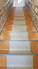 Low angle view of staircase in building