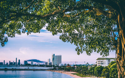 View of city at waterfront