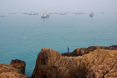 Panoramic view of sea against sky