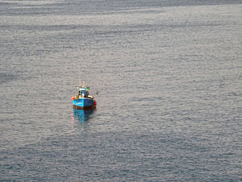 Fishing boat at mediterranean sea, almería, spain