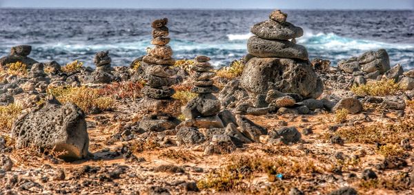 Rocks in sea