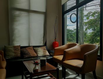 Chairs and table at home