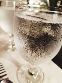 Close-up of drink on table