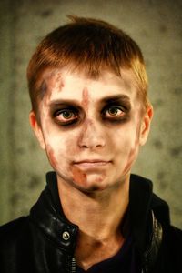 Close-up portrait of young man