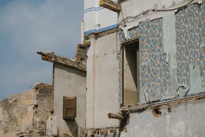 Low angle view of building against sky