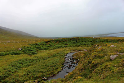 Scenic view of landscape against sky