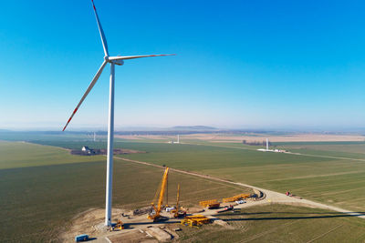 Installing new wind generator, windmill turbine maintenance