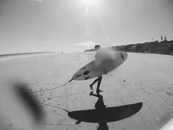 Sun shining through clouds