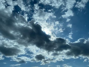 Low angle view of clouds in sky