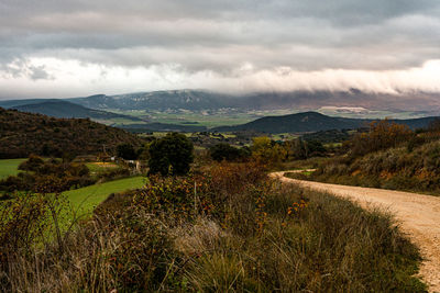 Scenic view of landscape against sky