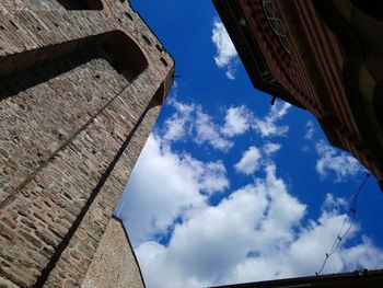 Low angle view of historical building against sky