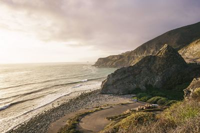 Scenic view of sea against sky