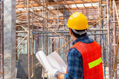 Man working at construction site