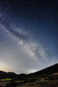 Scenic view of sky at night