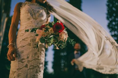 Close-up of rose bouquet