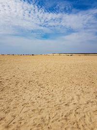 Extensive beach sand area