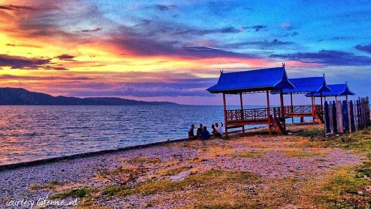 water, sea, sky, scenics, tranquil scene, tranquility, beauty in nature, beach, sunset, cloud - sky, nature, horizon over water, shore, idyllic, cloud, mountain, vacations, orange color, non-urban scene, cloudy