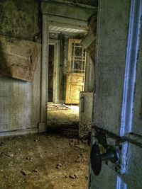 Interior of abandoned house