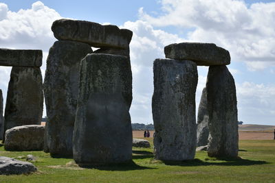 Stone structure against sky