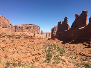 Rocks with sky in background