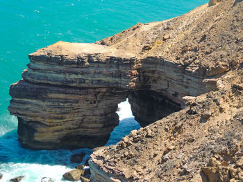 Rock formations at seaside