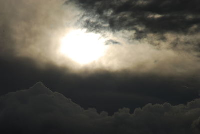 Low angle view of clouds in sky