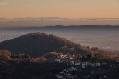 Burcina view from oropa valley - biella - piedmont - italy