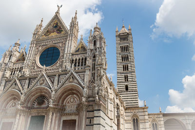 Low angle view of historical building against sky