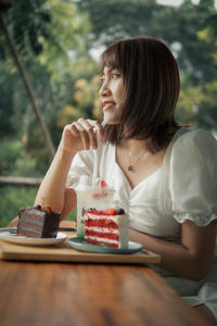 Young woman using mobile phone