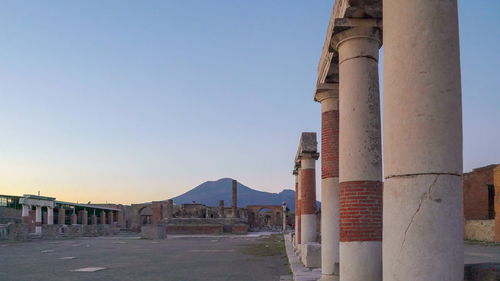 View of historical building against clear sky