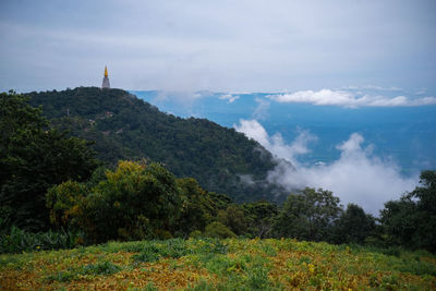 Scenic view of landscape against sky