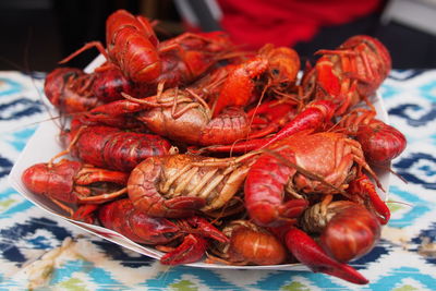 Close-up of seafood