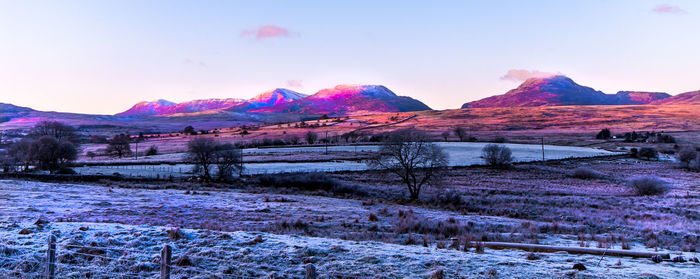 Scenic view of mountains