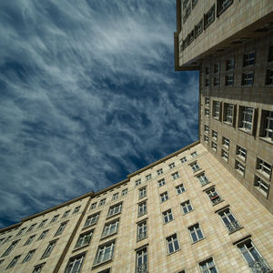 Low angle view of building against sky