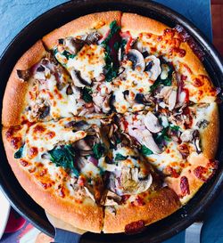 Close-up of pizza