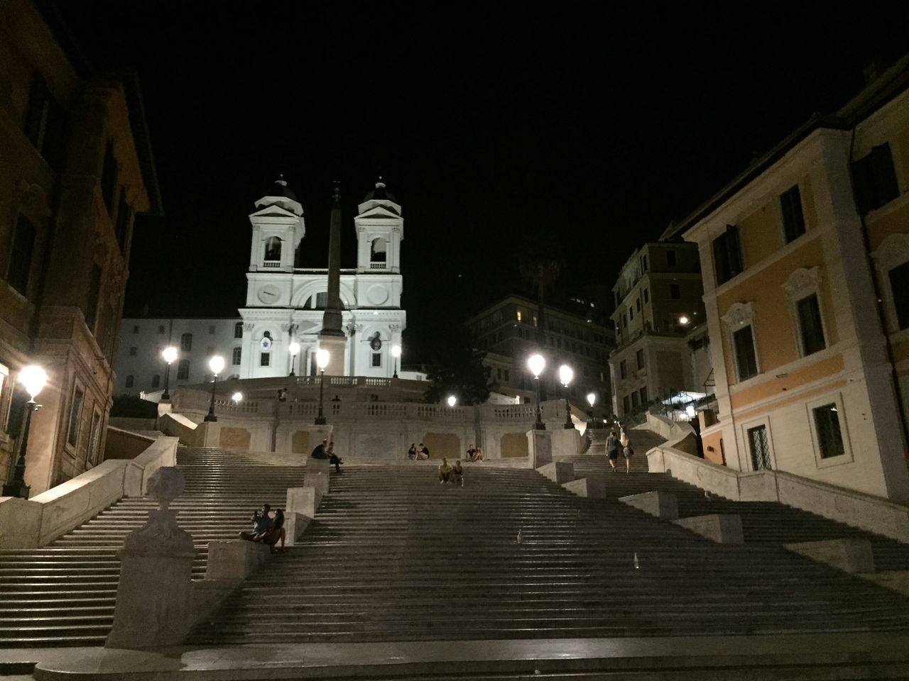 night, architecture, built structure, building exterior, illuminated, steps, steps and staircases, staircase, religion, spirituality, travel destinations, outdoors, sky, no people, city