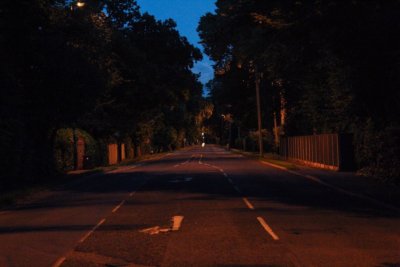 EMPTY ROAD AT NIGHT