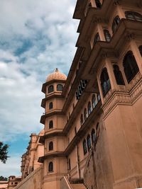 Low angle view of historic building against sky