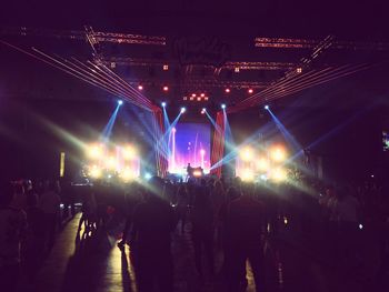 Crowd at music concert