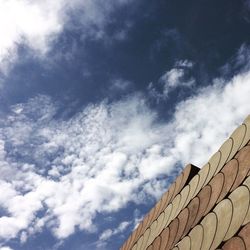 Low angle view of cloudy sky