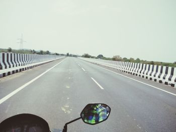 Street light against clear sky