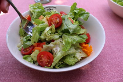 Close-up of salad in bowl